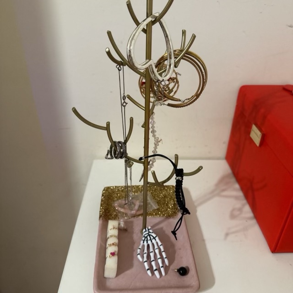 Perfect way to organize jewelry and keep them in a place they won’t get lost.